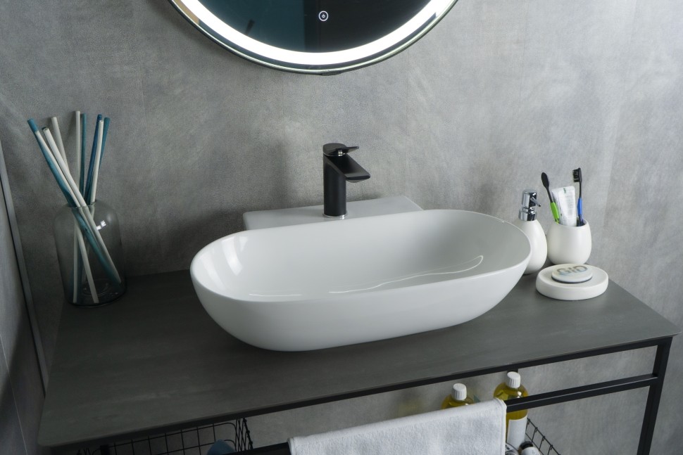 Раковина Gid N9234 51133 накладная белая 56x39x12.5