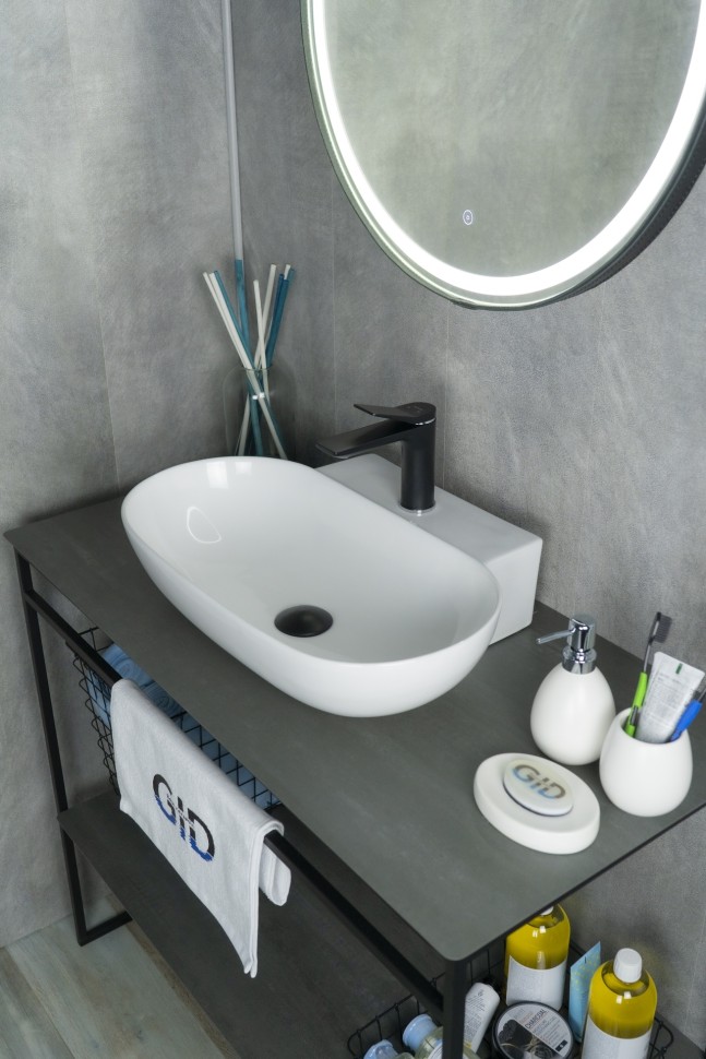 Раковина Gid N9234 51133 накладная белая 56x39x12.5