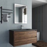 База под раковину Vincea  Gio 1000 подвесная, 2 выкатных ящика soft-close, C.Oak