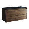 База под раковину Vincea  Gio 1000 подвесная, 2 выкатных ящика soft-close, C.Oak