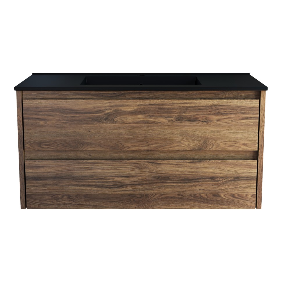 База под раковину Vincea  Gio 1000 подвесная, 2 выкатных ящика soft-close, C.Oak