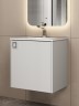 Тумба с раковиной в ванную Uperwood Aurora 50 см, белый матовый