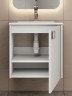 Тумба с раковиной в ванную Uperwood Aurora 50 см, белый матовый