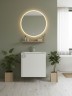 Тумба с раковиной в ванную Uperwood Aurora 50 см, белый матовый