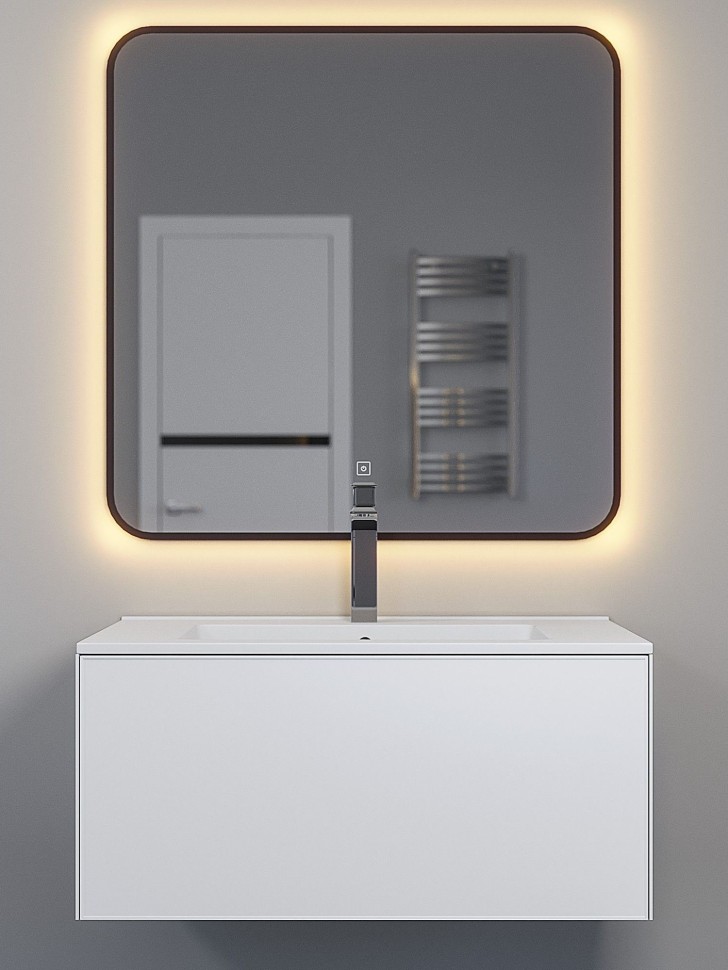 Тумба под раковину 75 см, Uperwood Parma Premium, белая