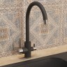 Смеситель для кухни Uperwood Quartz Premium UPD-01-04, с каналом для фильтрованной воды, черный