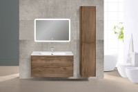 База под раковину Paola 1000 подвесная, 2 выкатных ящика soft close, V.Oak
