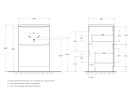 База под раковину напольная BelBagno LAVANDERIA-580/1200-2C-PIA-BL Bianco Lucido