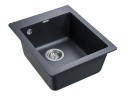 Мойка KANTE 40, IT-GRANIT, PM104249-BLM, черный металлик, 415х490 мм, Paulmark