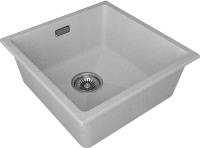 Мойка LUMI 45UNI, IT-GRANIT, LU45-BE, бежевый, 455х460, Paulmark