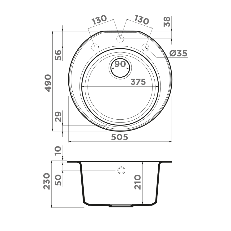 Кухонная мойка Omoikiri Miya 50-R-WH Tetogranit/белый