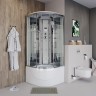 Душевая кабина Niagara Ultra NG-708-01 (90х90х220) высокий поддон(48см),стекло прозрачное с рисунком,4 места