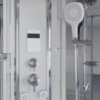 Душевая кабина Niagara Ultra NG-708-01 (90х90х220) высокий поддон(48см),стекло прозрачное с рисунком,4 места