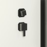 Душевая кабина Niagara Standart ST100/15Q/BL/BK (100х100х200) квадрат,поддон 15см,распашная,проф.черный,без крыши,3 места