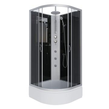 Душевая кабина Niagara Classic NG-3502-14BKTG (100х100х210) средний поддон(26см),стекло тонированное,4 места