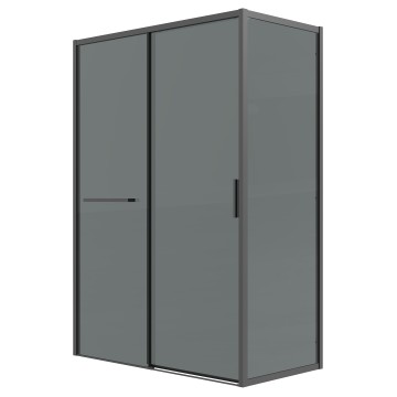 Боковая стенка Grossman Style 200.K33.05.100.21.10 (100х195) черный матовый,стекло тонированное, 1 место