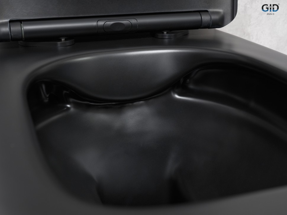 Унитаз подвесной Gid Tr2140Bm 62255Y черный матовый 51x35x37.5