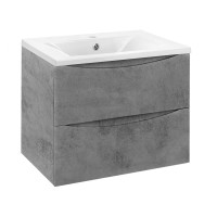 База под раковину Vincea  Mia 600 подвесная, 2 выкатных ящика soft close, Beton