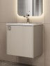 Тумба с раковиной в ванную Uperwood Aurora 50 см, бежевый матовый