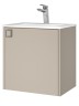Тумба с раковиной в ванную Uperwood Aurora 50 см, бежевый матовый