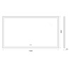 Зеркало BelBagno SPC-GRT-1400-800-LED-TCH-WARM