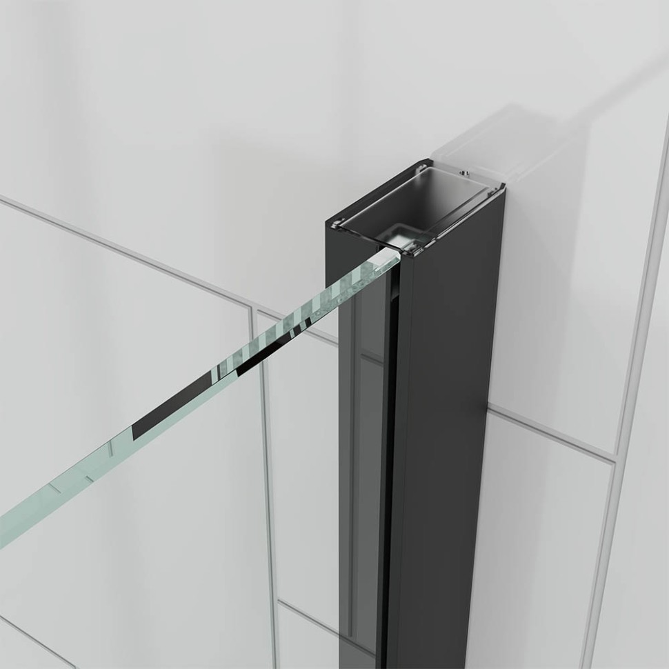 Душевой угол Veconi Ottimo P20SP GR, 1100х800х1900 графит брашинг, стекло прозрачное