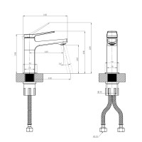 Смеситель для раковины OSGARD BRETTA 50013