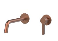 Смеситель для раковины Вилла (Villa) VBFW-1VL1BC встраиваемый однорычажный, брашированная медь