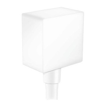 Вывод воды Hansgrohe для ручного душа с клапаном, цвет: белый матовый 26455700