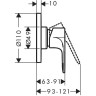 Смеситель для душа Hansgrohe Rebris S (внешняя и скрытая часть) 72648000 хром