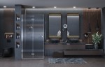 Душевое ограждение Ambassador Diamond 12011106L (100х100х200) квадрат,хром,стекло прозрачное,распашная-складная,1 место