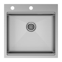 Мойка нерж. сталь KRONER-PRO 51, PM705151-BS, брашированная сталь, 510х510мм, Paulmark