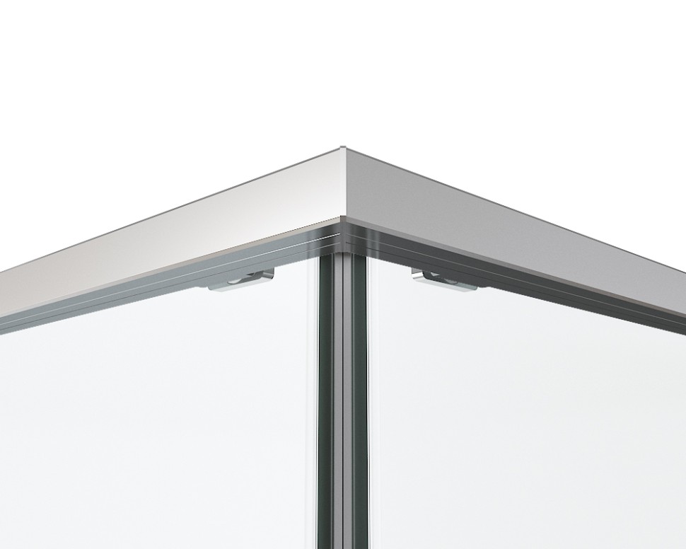 Душевой уголок Ultima VSS-7UL1010CLGM, 1000*1000, вороненая сталь, стекло прозрачное