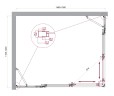 Душевой уголок BelBagno LUCE-AH-22-150/120-C-Cr
