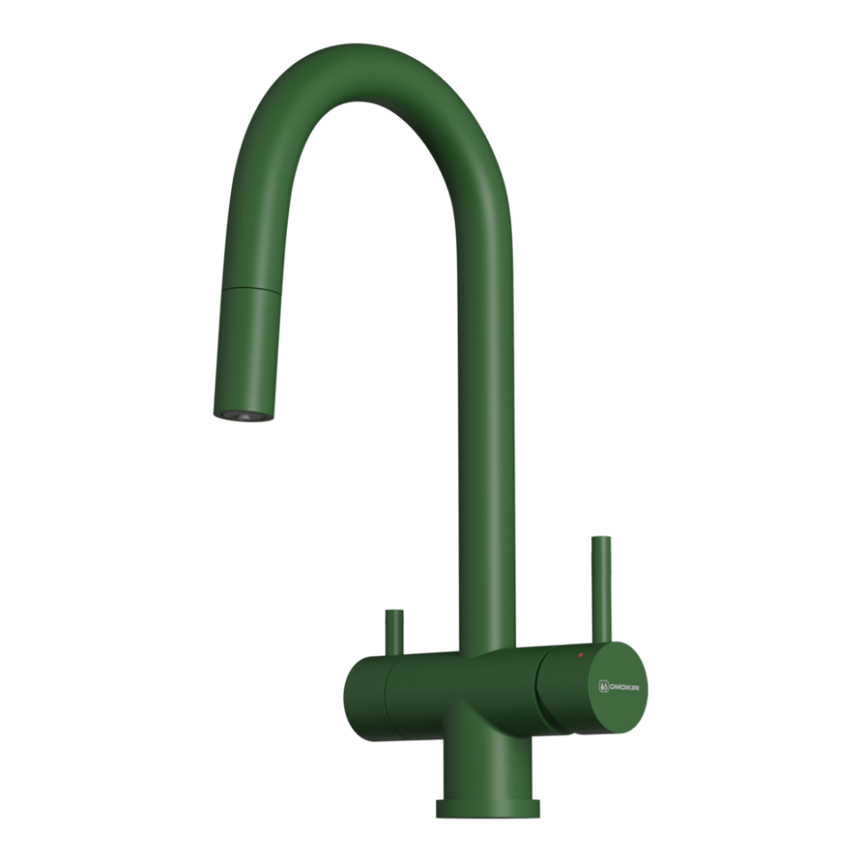 Смеситель для кухни Omoikiri Akita-S-RG латунь/royal green