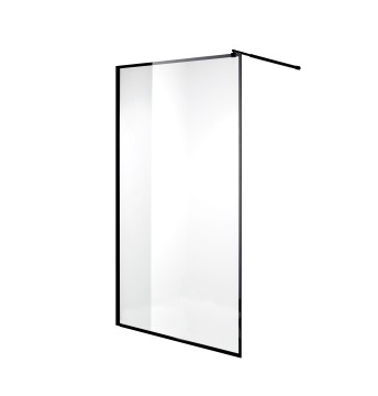 Душевая перегородка Niagara Nova NG-687-12ВLACK (120х195) черный,стекло прозрачное,1 место