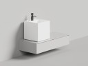 Раковина накладная ARMONIA SQUARE TOP 03   без отверстия под смеситель 450х450х450 S-Stone Матовое