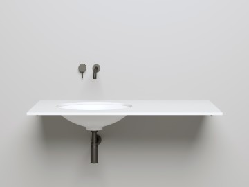 Раковина встраиваемая MAREA 11 в цвете по RAL 550х400х135 S-Stone Матовое