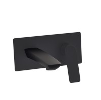 Смеситель для раковины встраиваемый Demm SLEEK, однорычажный, чёрный матовый  