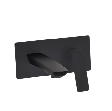 Смеситель для раковины встраиваемый Demm SLEEK, однорычажный, чёрный матовый
