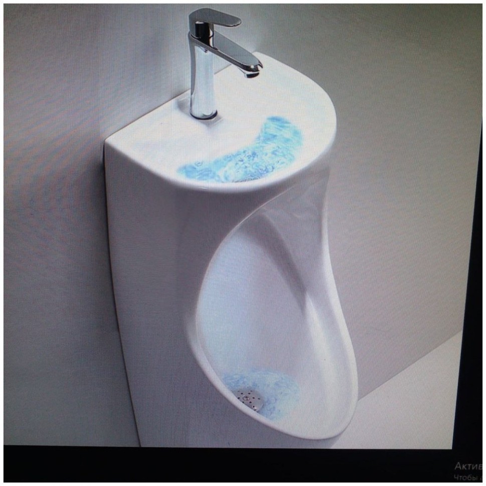 Писсуар подвесной Ceramalux X573S цвет белый глянец