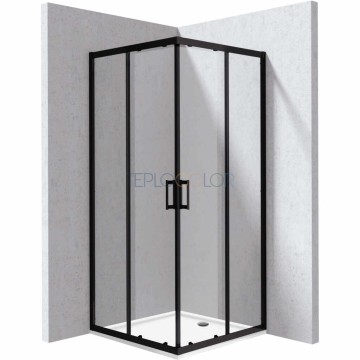 Душевая кабина, с поддоном, квадратная - 80x80 см