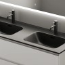 Тумба подвесная SANCOS Cento 1190х450х500, c двумя ящиками оснащенными доводчиками, белый глянец, арт. CN120-2W