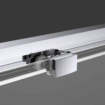 Душевая дверь Софт (Soft) VDS-3SO110CLB, 1100, черный, стекло прозрачное