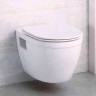 Унитаз подвесной безободковый с сиденьем BelBagno LOTO BB070CHR/SC
