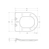 Унитаз подвесной безободковый с сиденьем BelBagno LOTO BB070CHR/SC
