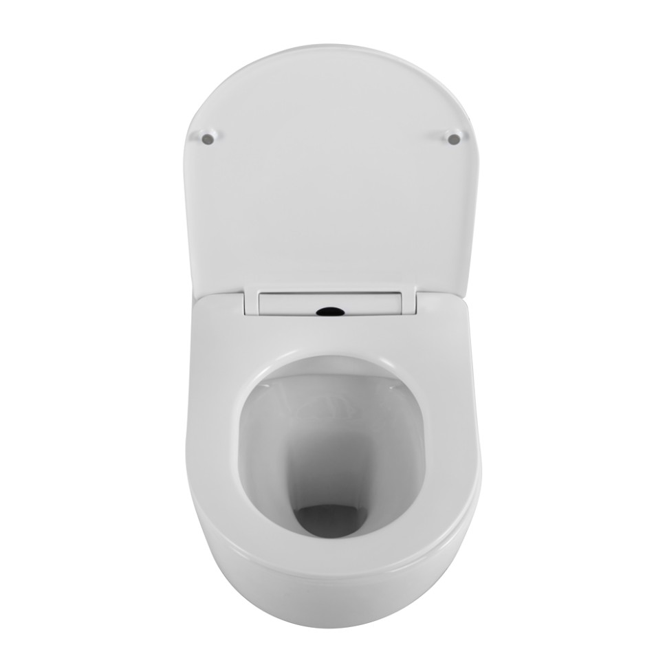 Унитаз подвесной безободковый с сиденьем BelBagno UNO 2.0 BB7306CHR/SC