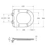 Унитаз подвесной безободковый с сиденьем BelBagno UNO 2.0 BB7306CHR/SC