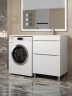 Тумба под стиральную машину напольная Uperwood Tanos 58х47,5х76,5 см, белая, 2 ящика