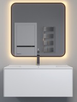 Тумба под раковину 85 см, Uperwood Parma Premium, белая